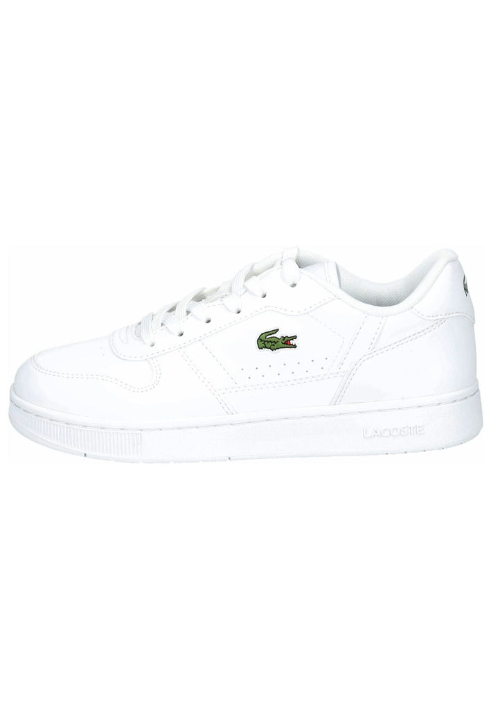 Lacoste Sneaker Lederimitat/Textil Weiß/Weiß