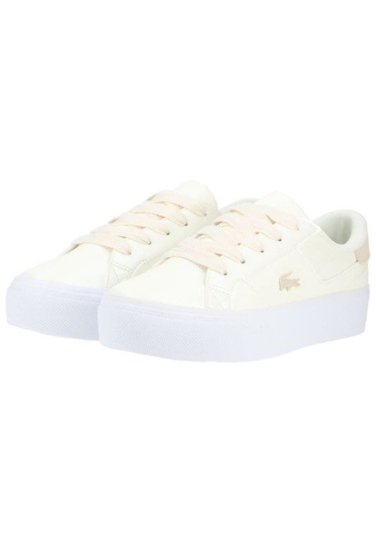 Lacoste Sneaker Lederimitat Weiß