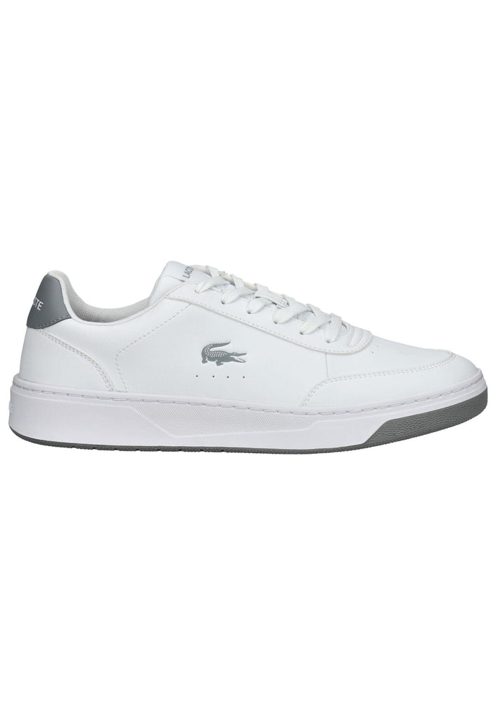 Lacoste Sneaker Lederimitat Weiß/Grau