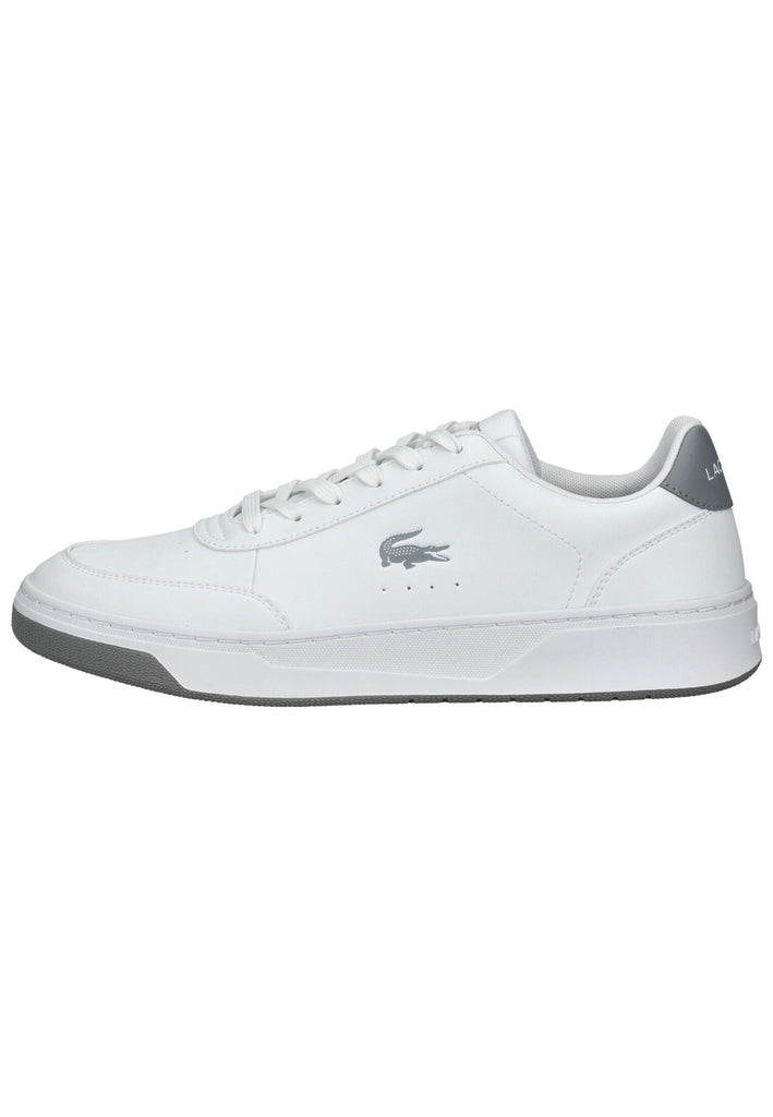 Lacoste Sneaker Lederimitat Weiß/Grau