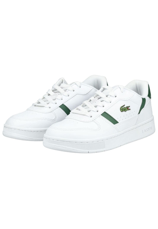 Lacoste Sneaker Lederimitat Weiß/Grün