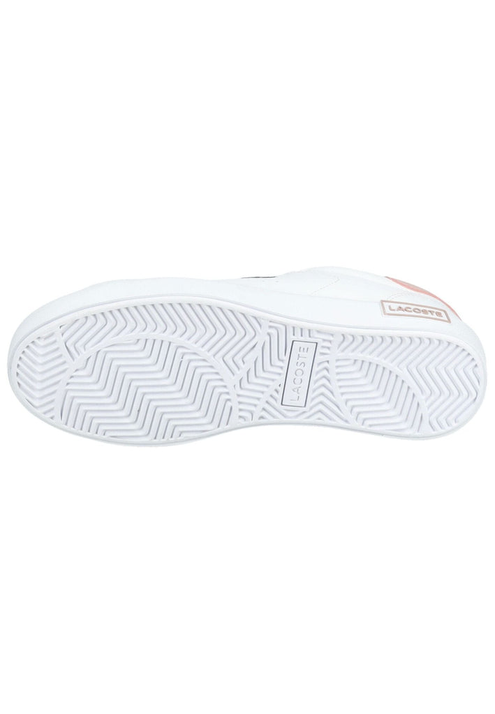 Lacoste Sneaker Lederimitat Weiß/Pink