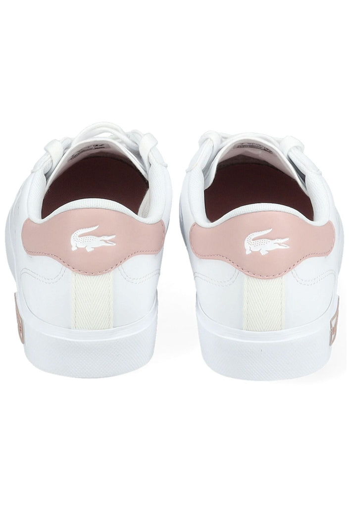 Lacoste Sneaker Lederimitat Weiß/Pink