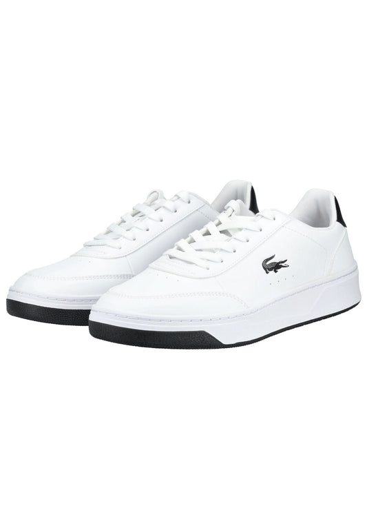 Lacoste Sneaker Lederimitat Weiß/Schwarz