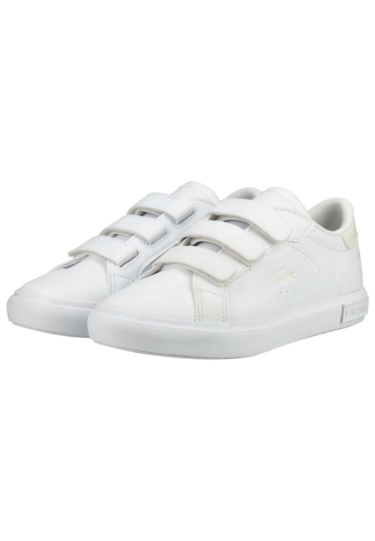 Lacoste Sneaker Lederimitat Weiß/Weiß
