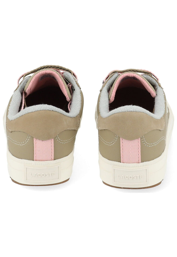 Lacoste Sneaker Nubukleder Braun/Weiß