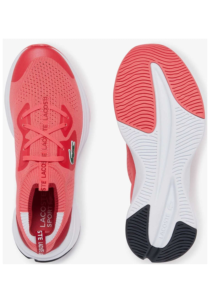 Lacoste Sneaker Textil Weiß/Pink