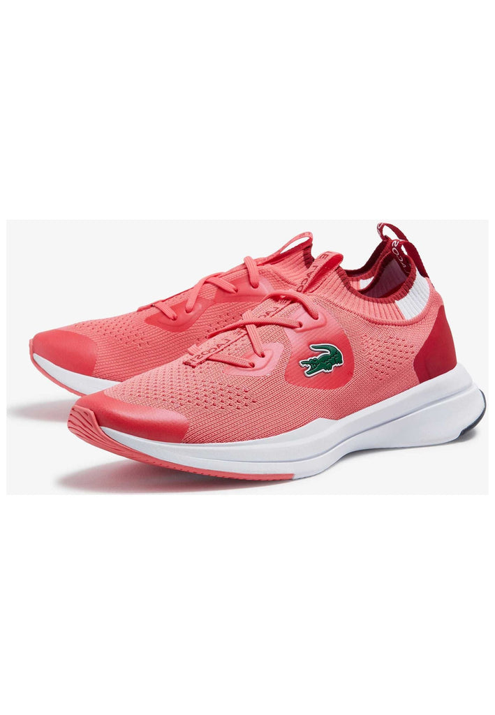 Lacoste Sneaker Textil Weiß/Pink