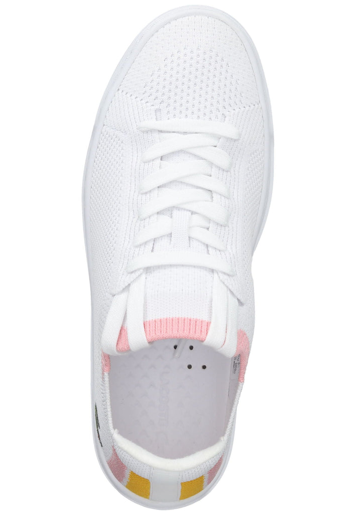 Lacoste Sneaker Textil Weiß/Rosa