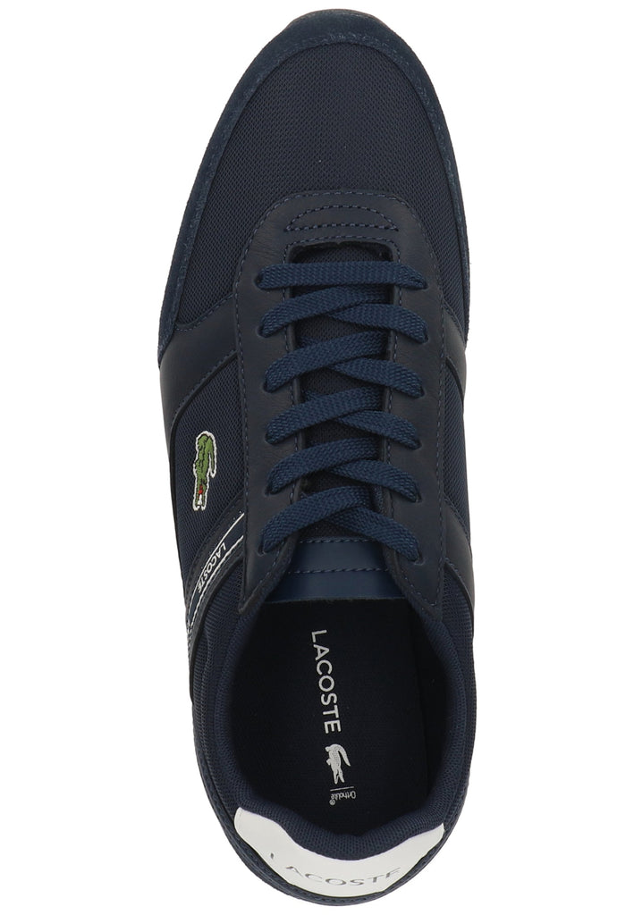 Lacoste Sneaker Veloursleder/Textil Blau/Weiß