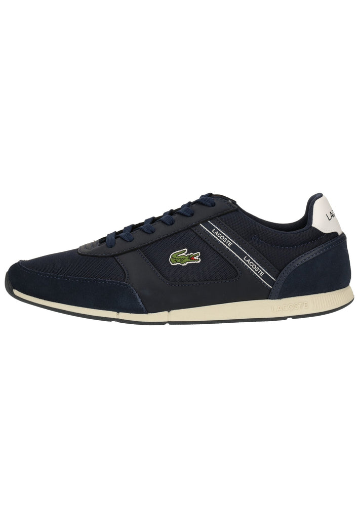 Lacoste Sneaker Veloursleder/Textil Blau/Weiß