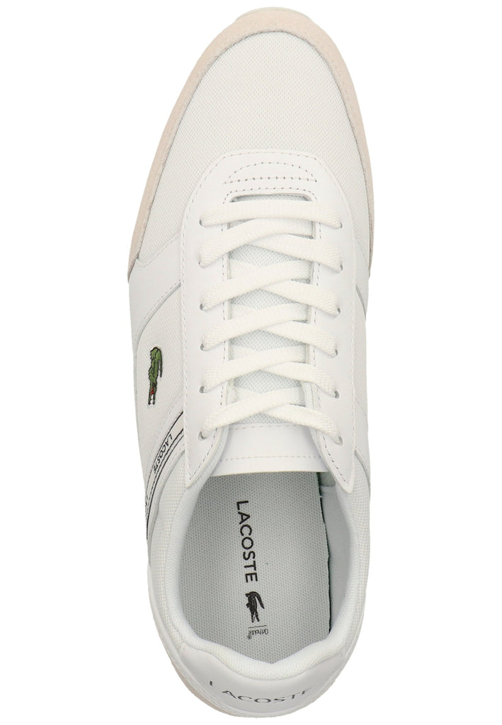 Lacoste Sneaker Veloursleder/Textil Weiß/Blau