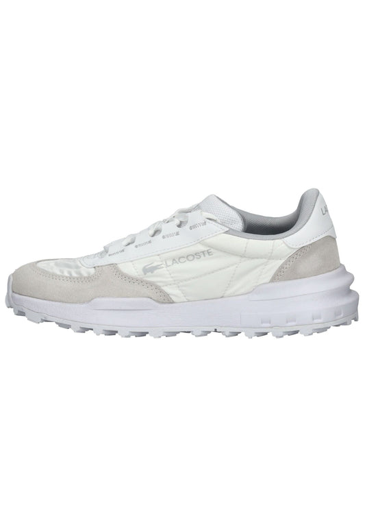 Lacoste Sneaker Veloursleder/Textil Weiß/Grau