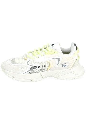 Lacoste Sneaker Veloursleder/Textil Weiß Kombi