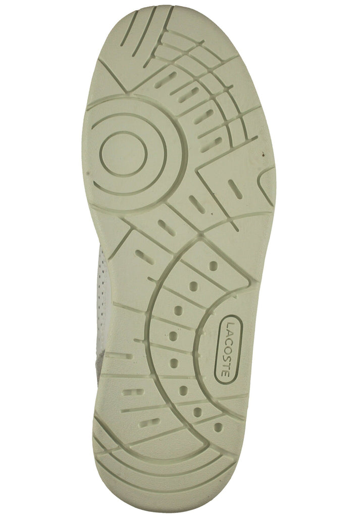 Lacoste Sneaker Veloursleder/Textil Weiß/Rot