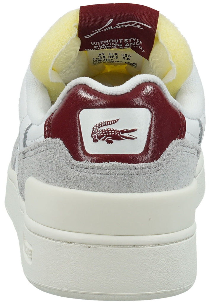 Lacoste Sneaker Veloursleder/Textil Weiß/Rot