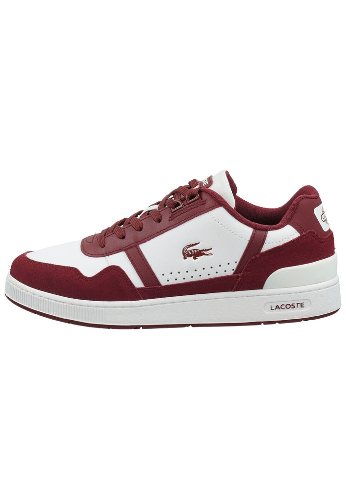 Lacoste Sneaker Veloursleder/Textil Weiß/Rot
