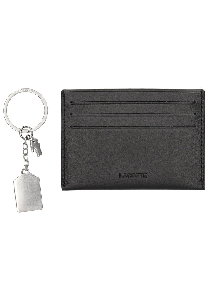 Lacoste Taschen Leder Schwarz/Rot