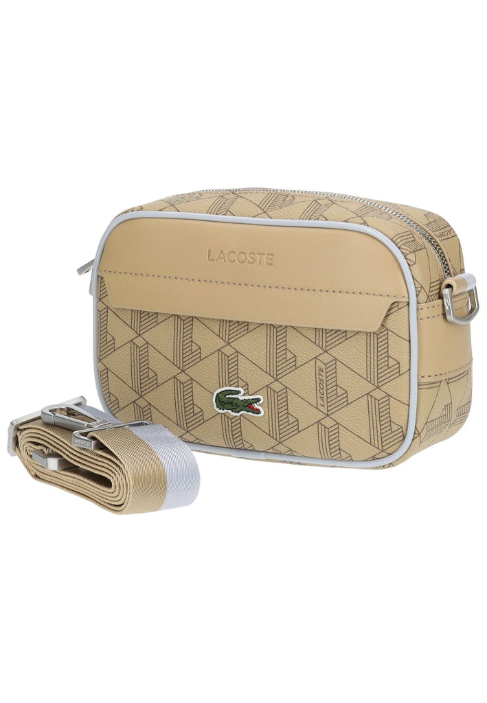 Lacoste Taschen Lederimitat Beige/Weiß