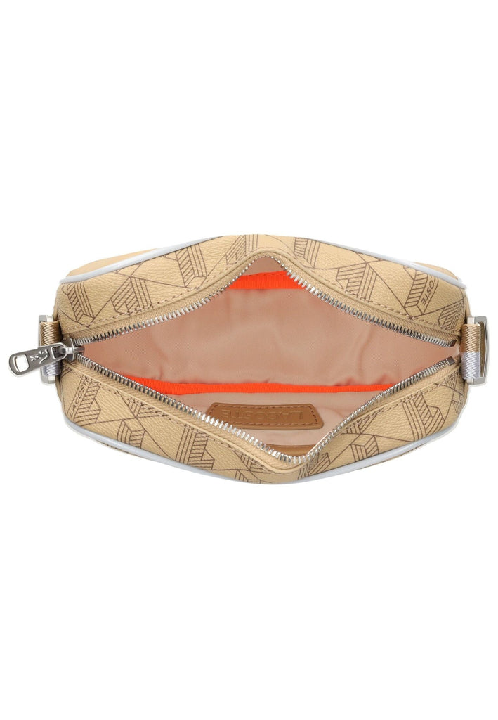 Lacoste Taschen Lederimitat Beige/Weiß