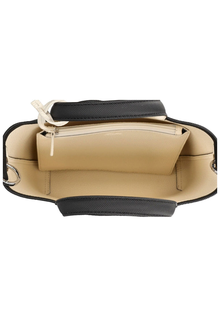 Lacoste Taschen Lederimitat Schwarz/Weiß