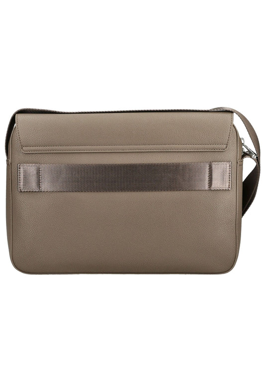 Lacoste Taschen Lederimitat Taupe/Beige