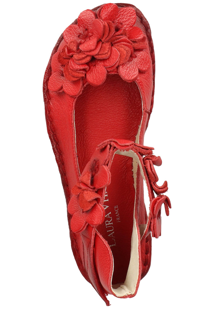 Laura Vita Ballerinas Leder Rot