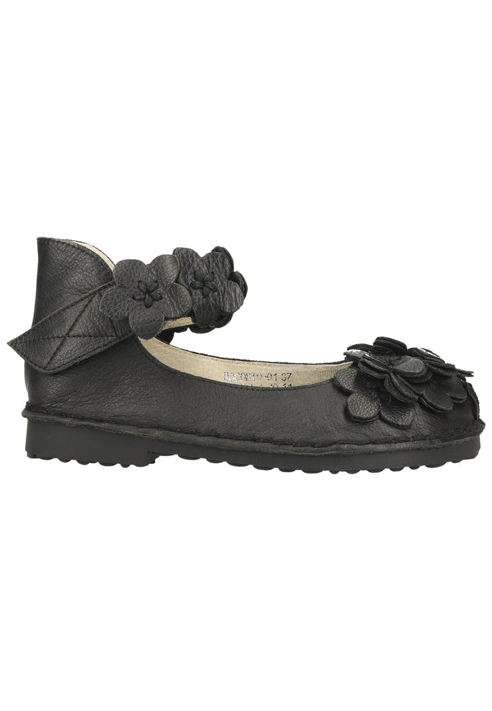 Laura Vita Ballerinas Leder Schwarz