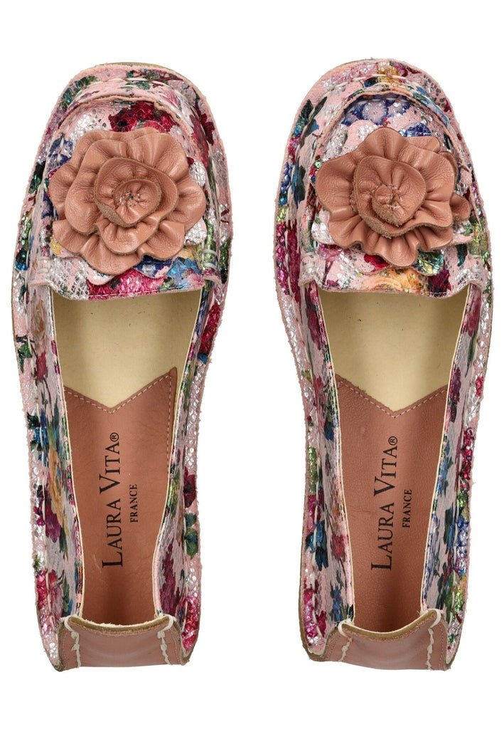 Laura Vita Ballerinas Leder/Textil Rose