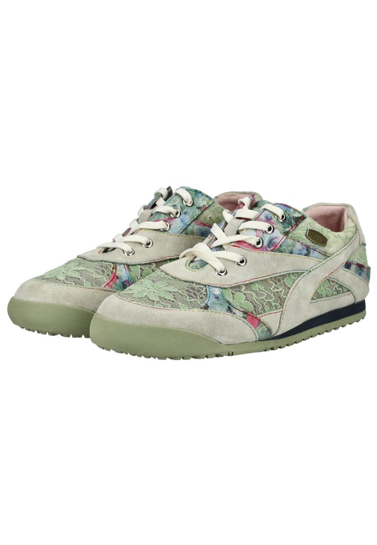 Laura Vita Halbschuhe Leder/Textil Grün