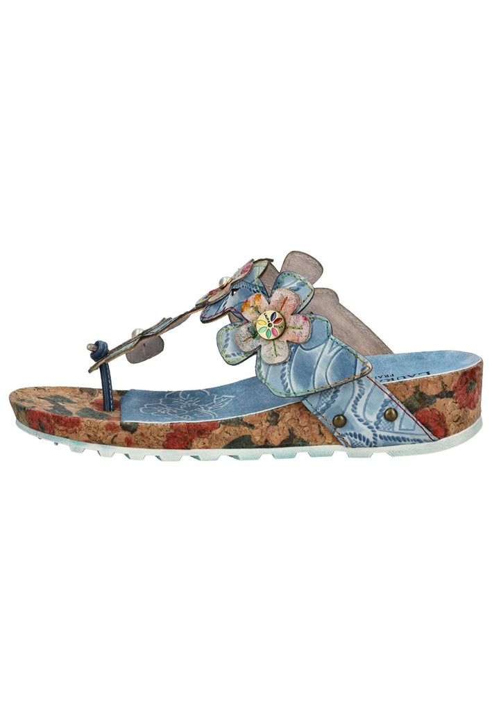 Pantoletten Laura Vita Pantoletten Leder Blau