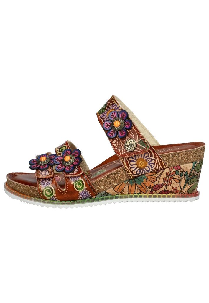 Pantoletten Laura Vita Pantoletten Leder Camel