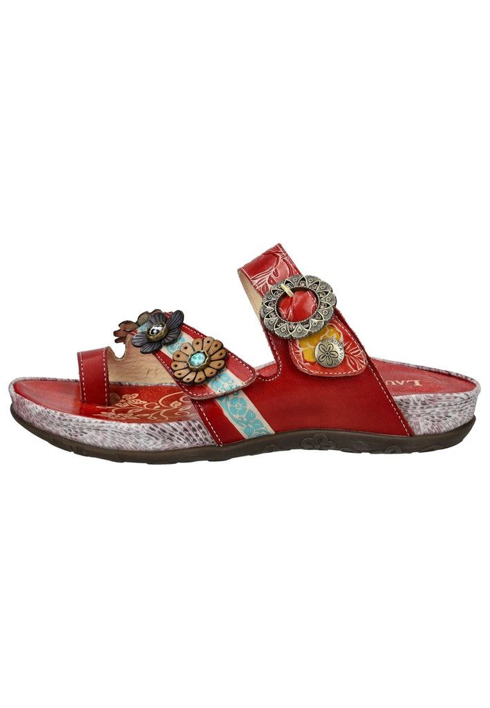 Pantoletten Laura Vita Pantoletten Leder Rot