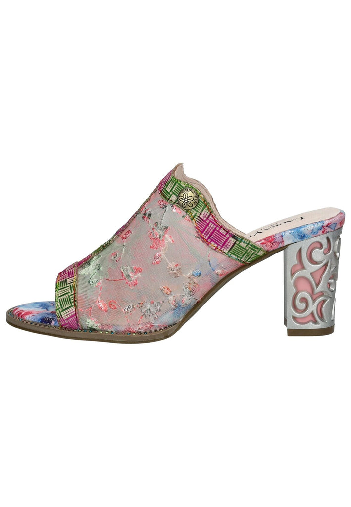 Pantoletten Laura Vita Pantoletten Leder/Textil Rosa