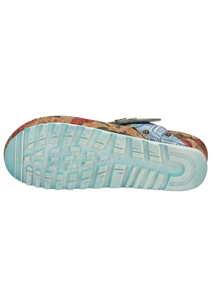 Laura Vita Pantoletten Leder Blau