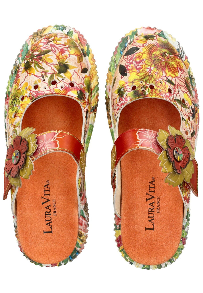 Laura Vita Pantoletten Leder Orange