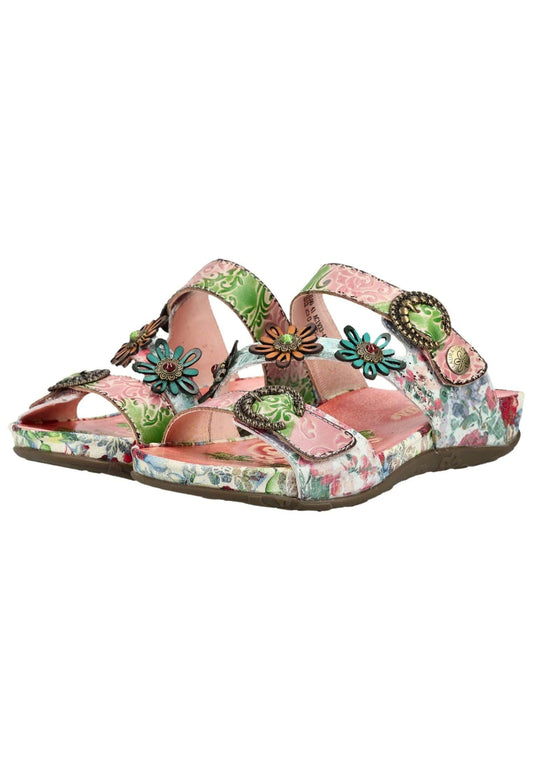 Laura Vita Pantoletten Leder Rose