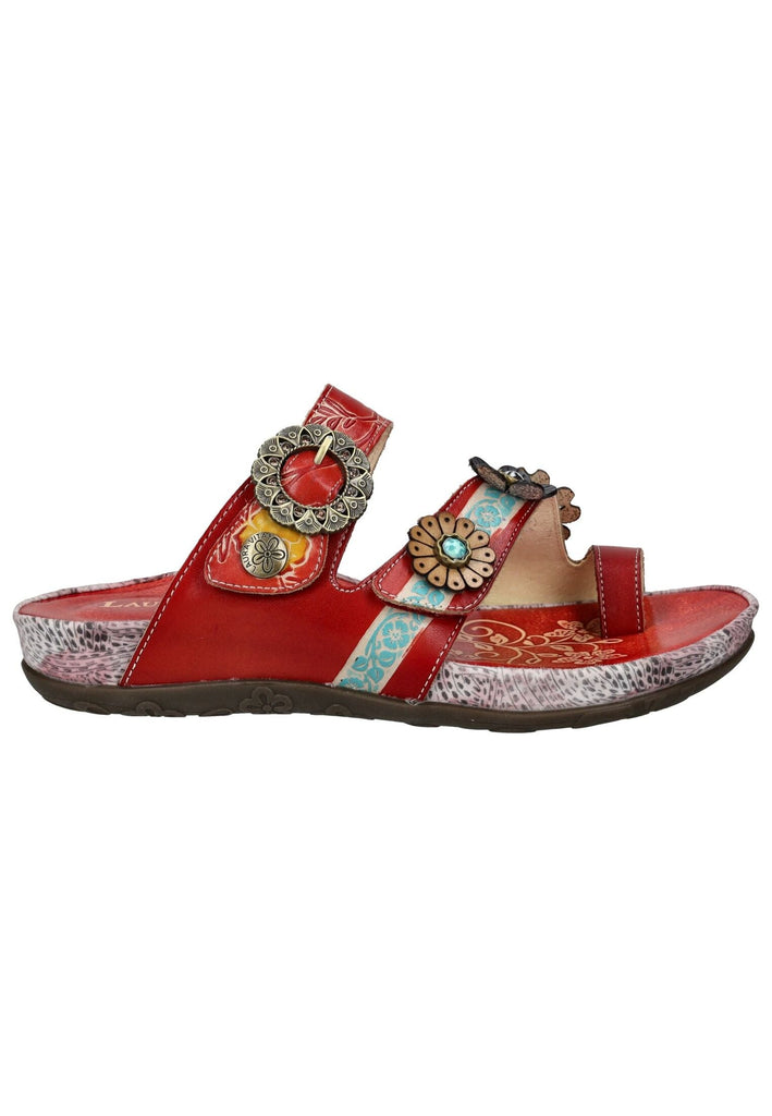 Laura Vita Pantoletten Leder Rot