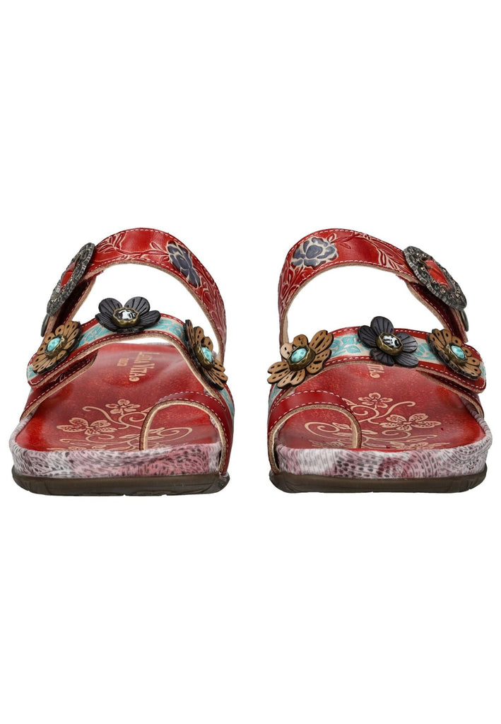 Laura Vita Pantoletten Leder Rot