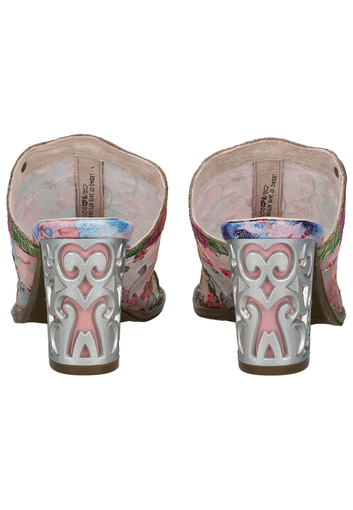 Laura Vita Pantoletten Leder/Textil Rosa