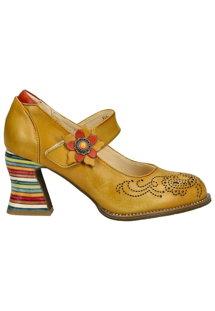 Laura Vita Pumps Leder Gelb