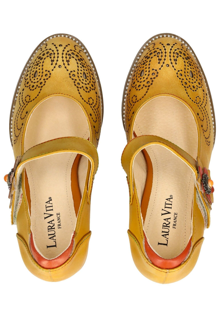Laura Vita Pumps Leder Gelb