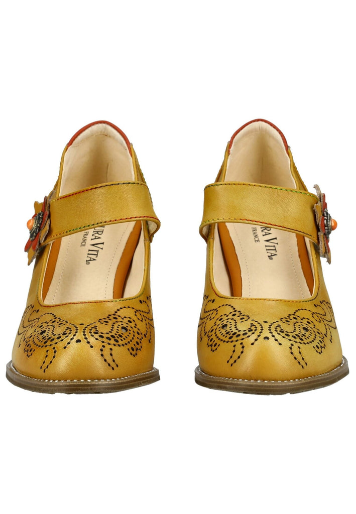 Laura Vita Pumps Leder Gelb