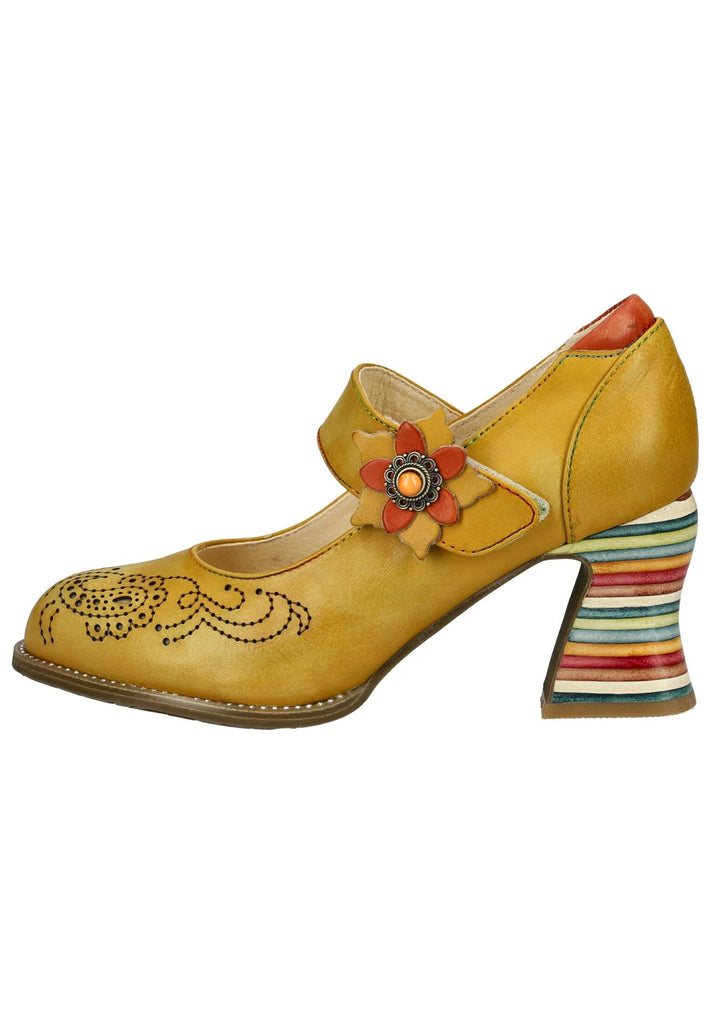 Laura Vita Pumps Leder Gelb