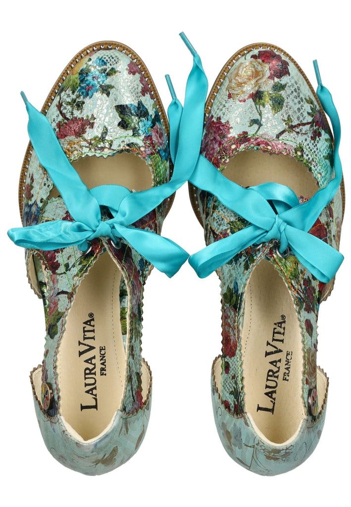 Laura Vita Pumps Leder/Textil Blau