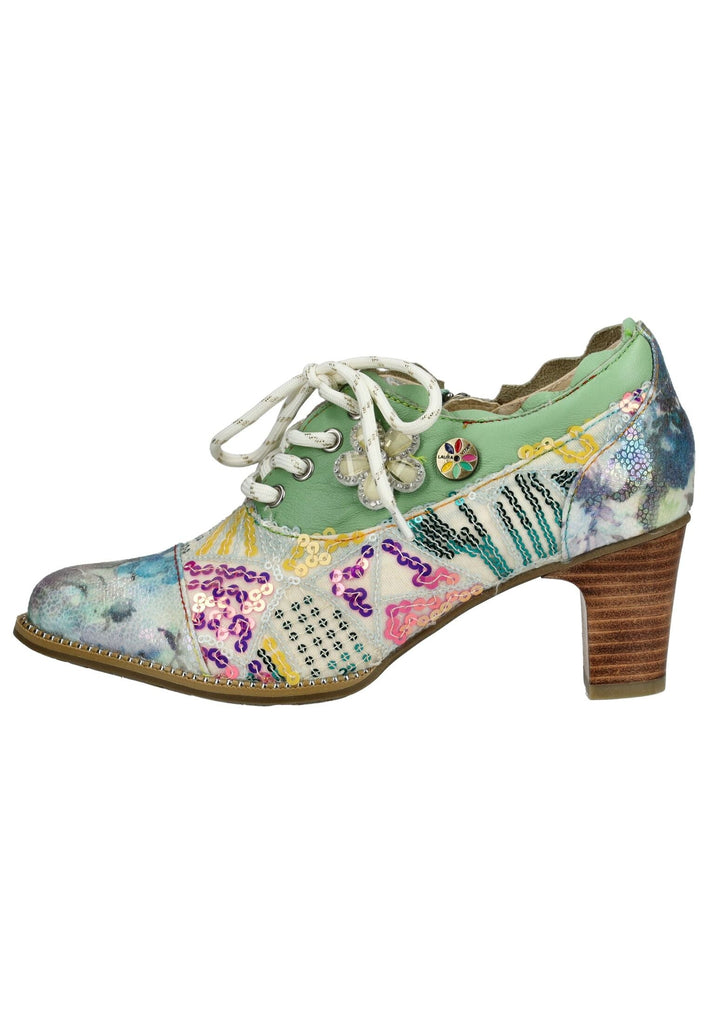 Laura Vita Pumps Leder/Textil Grün