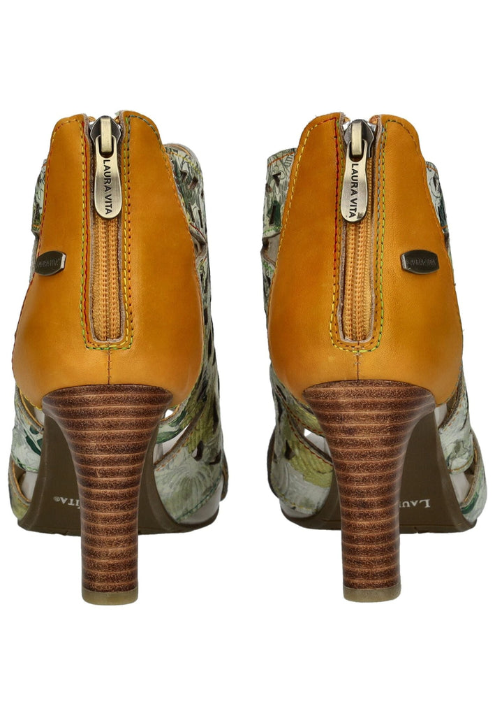 Laura Vita Sandalen Leder Gelb/Silber