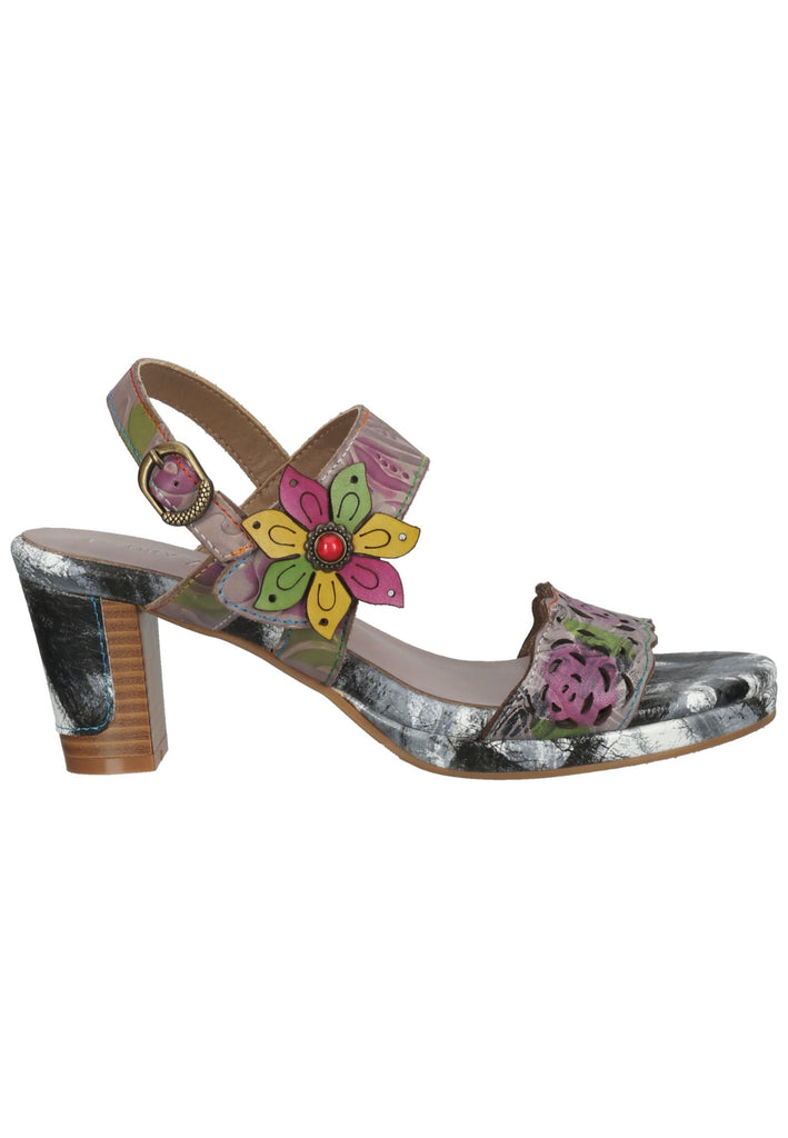 Laura Vita Sandalen Leder Grau/Grün