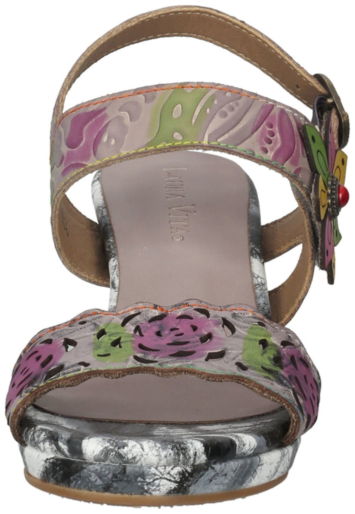 Laura Vita Sandalen Leder Grau/Grün