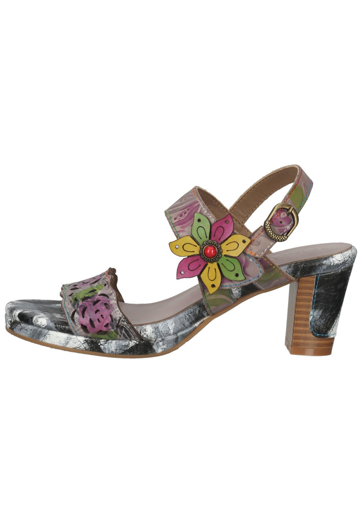 Laura Vita Sandalen Leder Grau/Grün